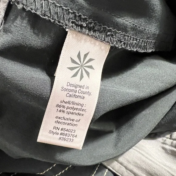 Athleta Gray Skirt Skort Size 12 Whatever - Picture 7 of 8